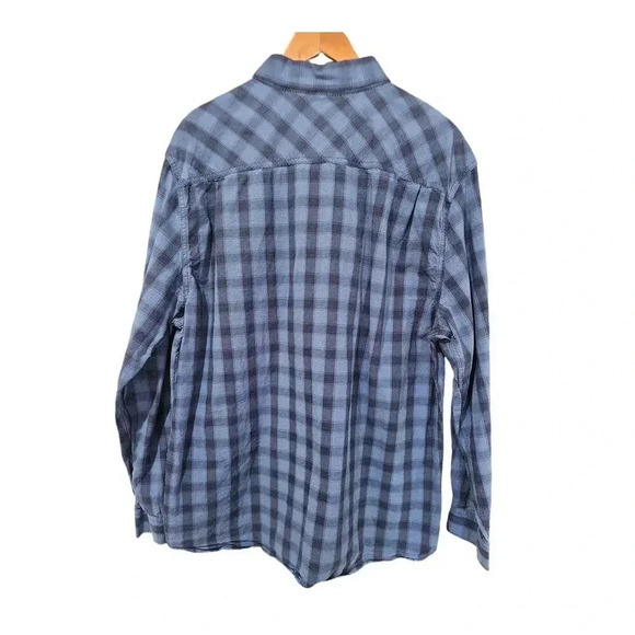 Boston Traders Men's Button Down Dobby Shirt Dress Blues Size XXL - Picture 3 of 6